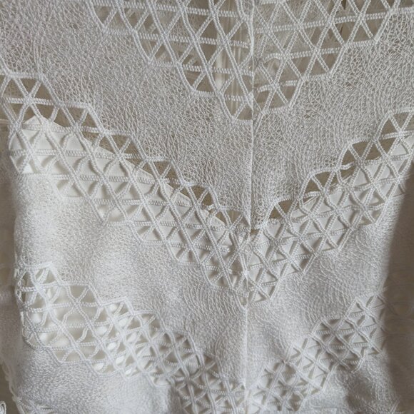 Bardot Lana Lace Mini Dress In Ivory women's size 6 Bridal shower bachelorette - Picture 8 of 14